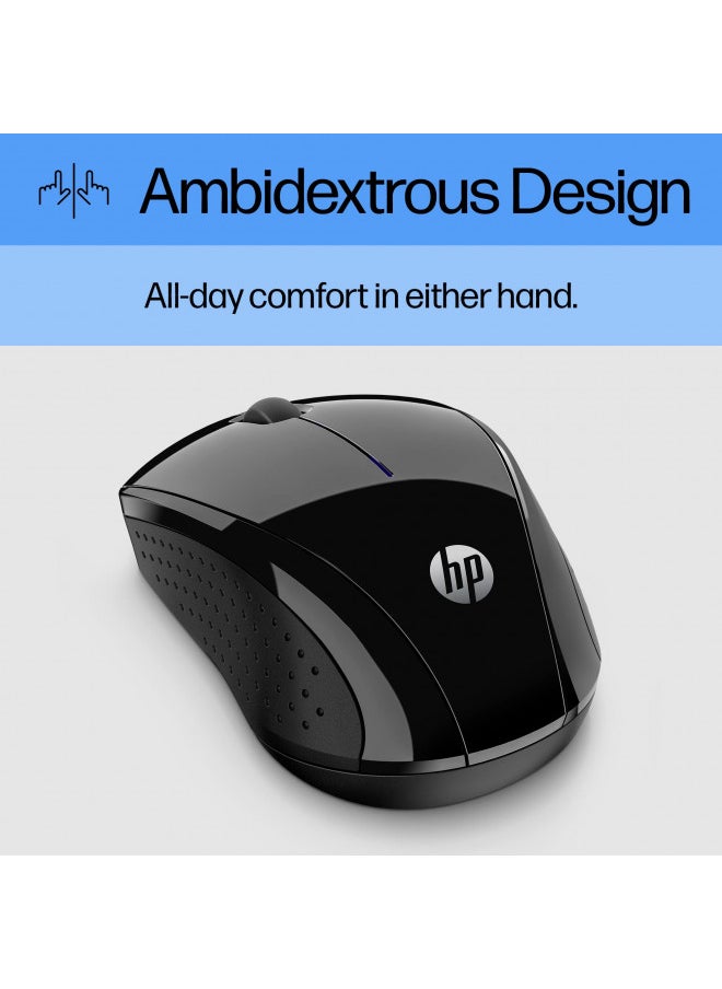 HP HP X3000 G2 Wireless Mouse - Ambidextrous 3-Button Control, & Scroll Wheel - Multi-Surface Technology, 1600 DPI Optical Sensor - Win, Chrome, Mac OS - Up to 15-Month Battery Life (28Y30AA#ABA, Black)  - Image 4