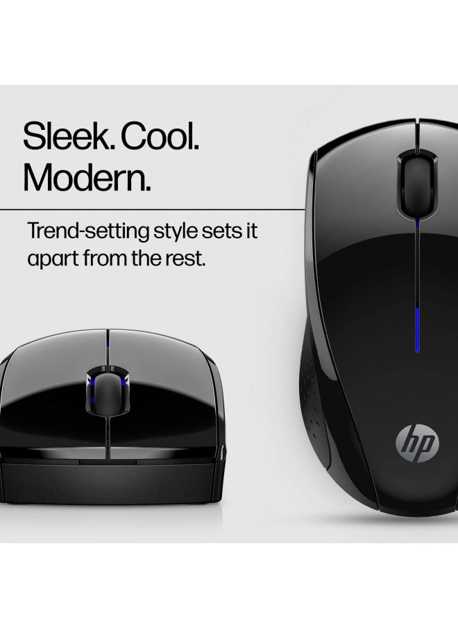 HP HP X3000 G2 Wireless Mouse - Ambidextrous 3-Button Control, & Scroll Wheel - Multi-Surface Technology, 1600 DPI Optical Sensor - Win, Chrome, Mac OS - Up to 15-Month Battery Life (28Y30AA#ABA, Black)  - Image 5