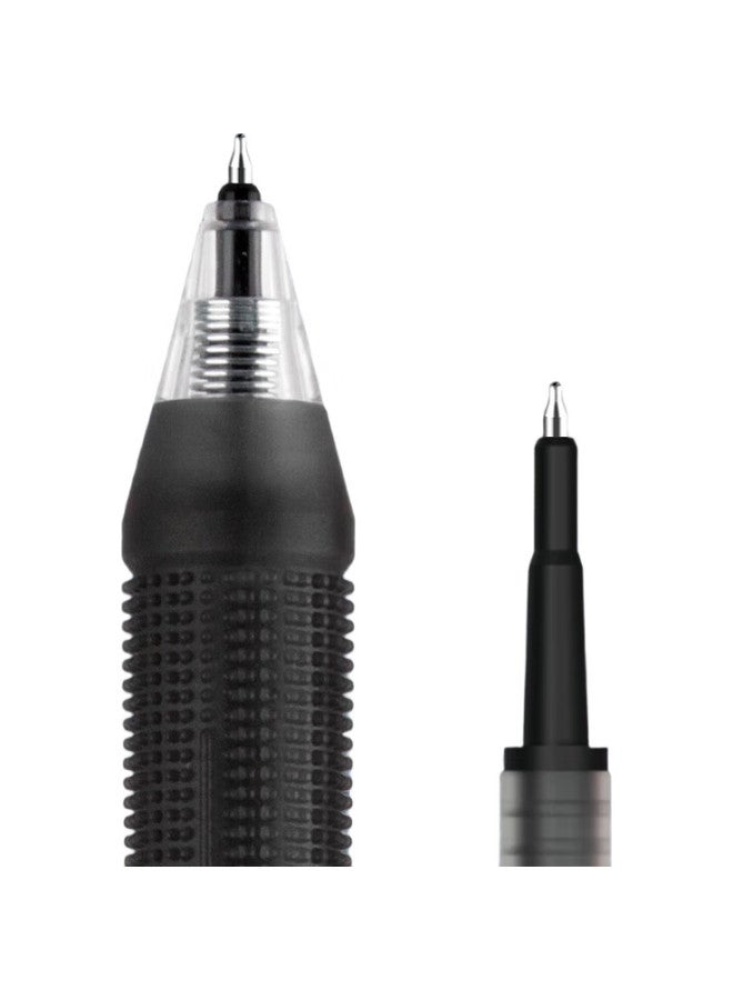 Aihao Large Capacity Retractable Gel Pen, Black, St Tip 0.5Mm, Signature Pen, For Students' Exams And Practice, Office Supplies - Image 3