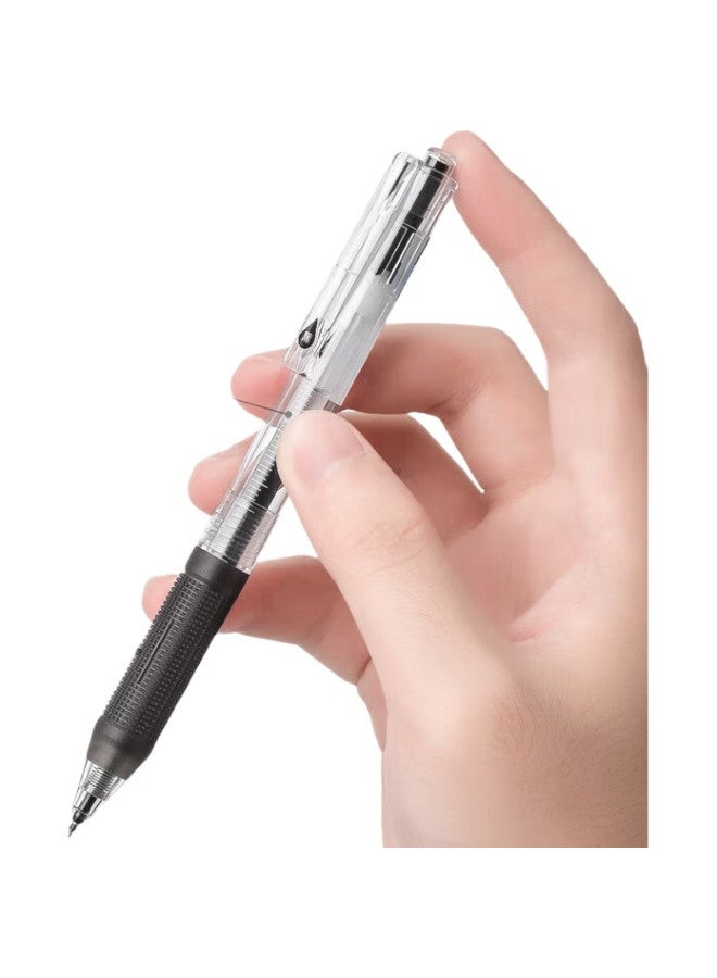 Aihao Large Capacity Retractable Gel Pen, Black, St Tip 0.5Mm, Signature Pen, For Students' Exams And Practice, Office Supplies - Image 2