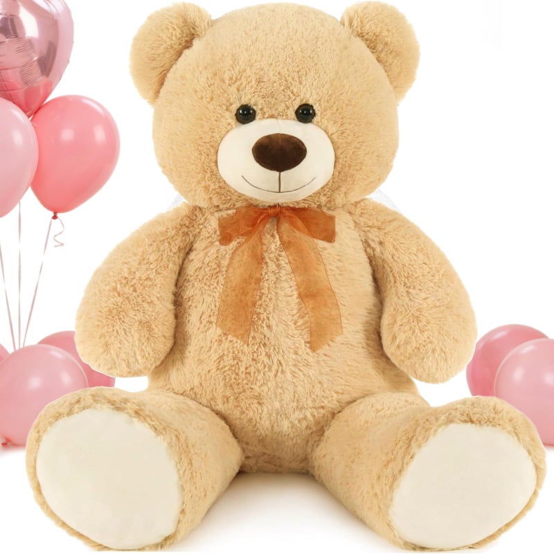 MorisMos Giant Teddy Bear Stuffed Animal 3ft36 Big Bear for KidLarge Stuffed Bear for Baby Shower Teddy Bear for Girlfriend Boyfriend Wife Mom Fiance Valentines Birthday Tan - Image 3