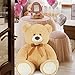 MorisMos Giant Teddy Bear Stuffed Animal 3ft36 Big Bear for KidLarge Stuffed Bear for Baby Shower Teddy Bear for Girlfriend Boyfriend Wife Mom Fiance Valentines Birthday Tan - Image 4