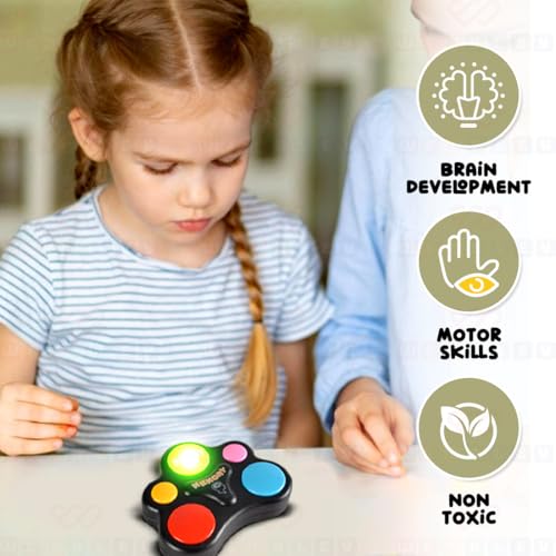 Wembley Glow Quest Memory Game|Handheld Indoor Game for Kids| Engaging Toy with Lights and Sounds| Premium Game with 30-Level Brain Challenge| Gift Option for Kids Ages 7+ & Up (Multicolor) - Image 3