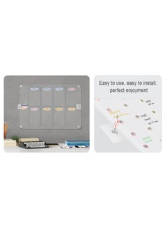 Generic Clear Acrylic Colored Monthly Calendar, Magnetic Dry Erase Fridge Calendar Monthly Weekly Fridge Calendar And Today'S List, Fridge Magnets With Back Magnets Home Message Notepad Hanging Display Board  - Image 3