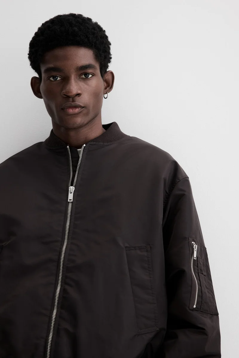 H&M Loose Fit Nylon bomber jacket