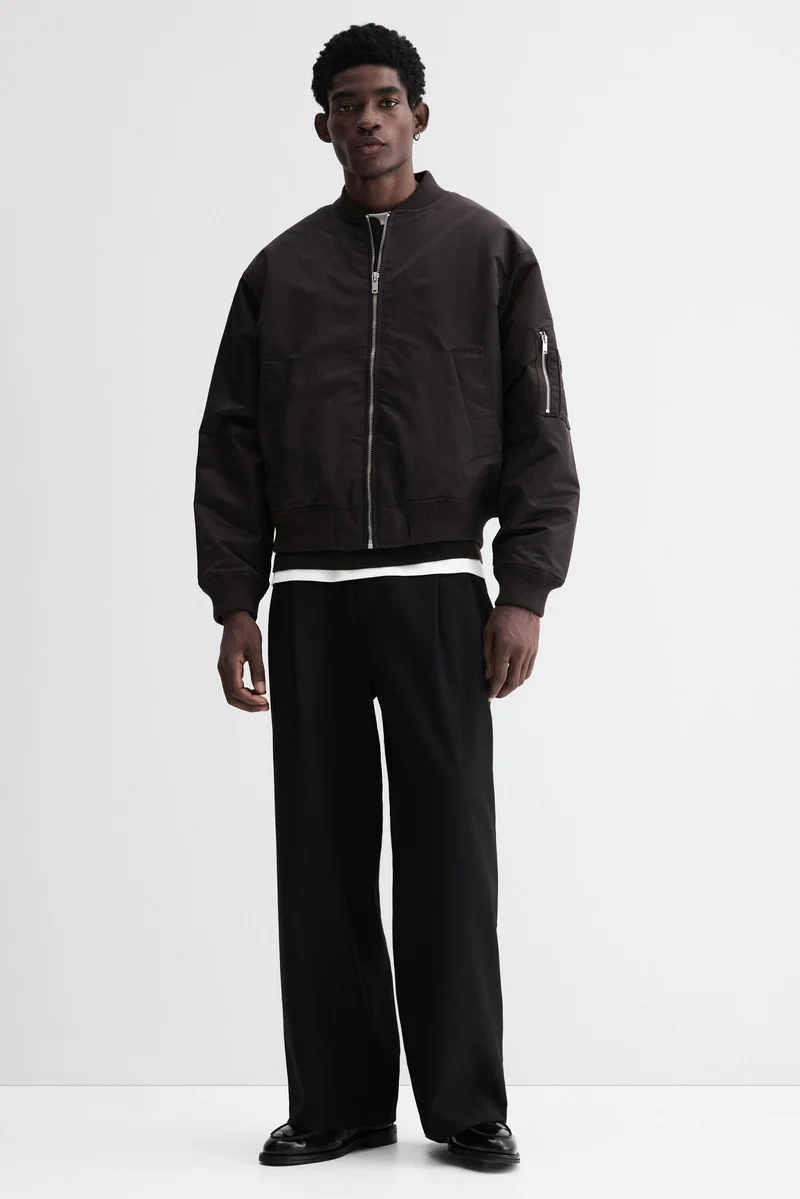 H&M Loose Fit Nylon bomber jacket