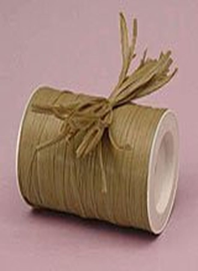 Paper Mart Kraft Matte Raffia Ribbon, 1/4" X 100 Yards