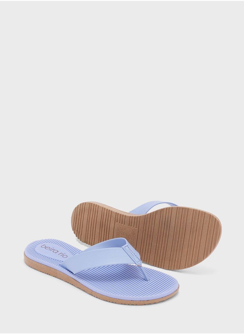 Beira Rio - Marilyn Single Strap Flat Sandals | Made in Brazil - Image 1