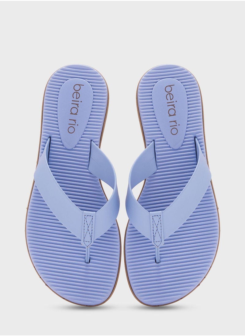Beira Rio - Marilyn Single Strap Flat Sandals | Made in Brazil - Image 1