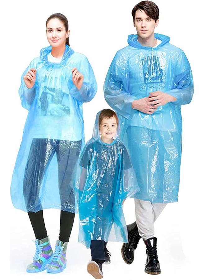SYOSI Kids Rain Jacket Lightweight Waterproof Hooded Raincoat Ponchos For Kids Reusable Girls Boys Waterproof Rain Ponchos For 6 12 Years Old Camping Rain Coats  - Image 1