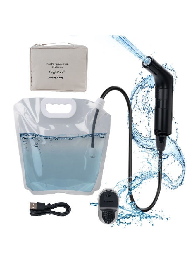 Magic Park Portable Bidet for Travel Portable with 3L Water Bag Travel Camping Bidet Shower Rechargeable Bidet Spray for Personal Hygiene Cleaning. - Image 1