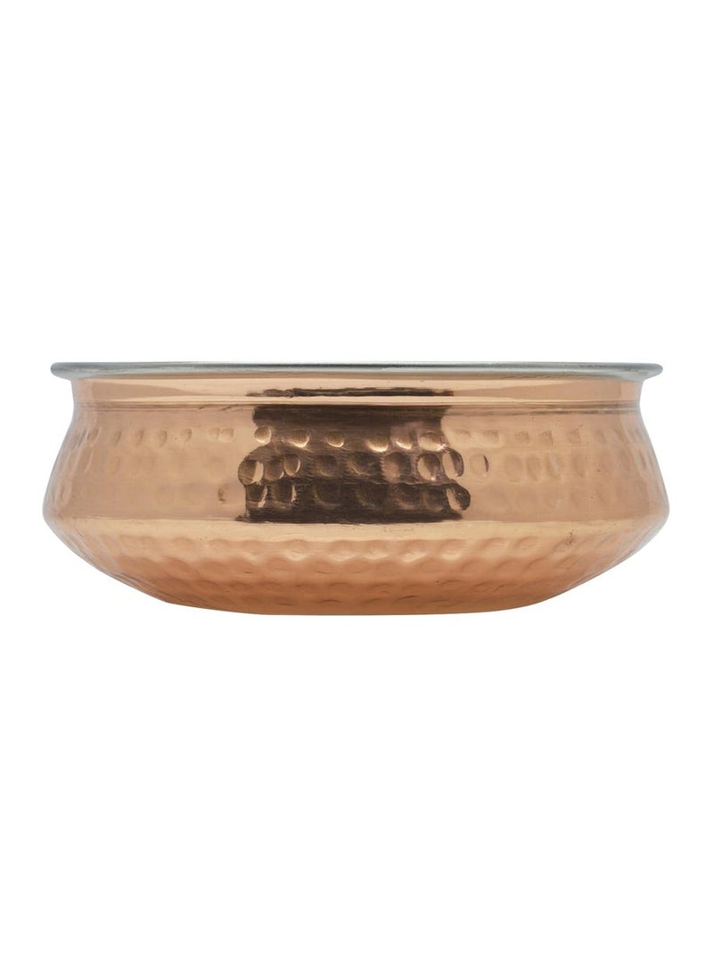 RAJ Raj Copper Handi Serving Bowl Without Lid Copper TCH004 Curry Bowl Briyani Bowl-20CM  - Image 3