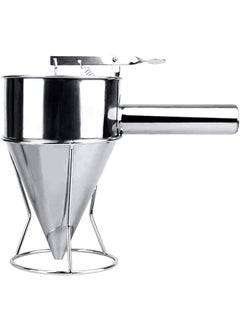 Lampostick Lampostick Pancake Batter Dispenser with Baking Stand MultiCaliber Stainless Steel Funnel Cake Dispenser with Stand Great for Pancakes Cupcakes or Any Baked Goods  - Image 1