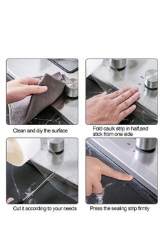 Y&D Self Adhesive Sealing Tape, Transparent Caulk Tape with Silicone Removal Scraper  - Image 4