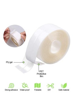 Y&D Self Adhesive Sealing Tape, Transparent Caulk Tape with Silicone Removal Scraper  - Image 5