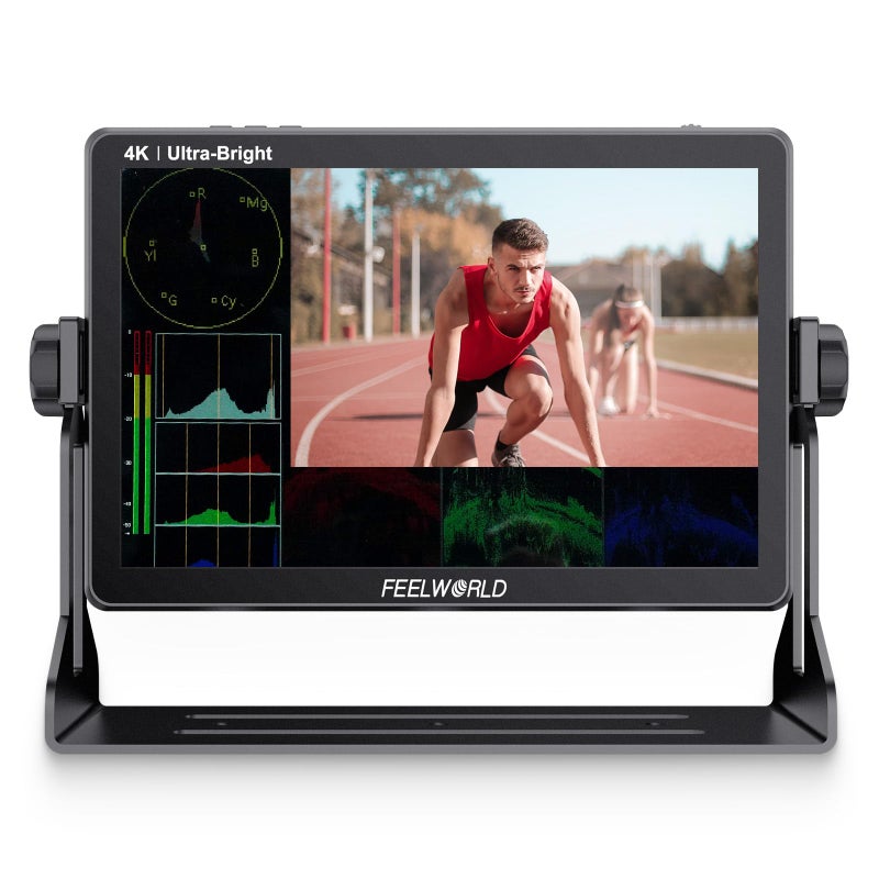 FEELWORLD LUT11H 101 Inch 2000nit Ultra Bright Camera Field DSLR Monitor with Touchscreen Waveform LUT F970 Install and Power Kit HDMI Input Output - Image 2
