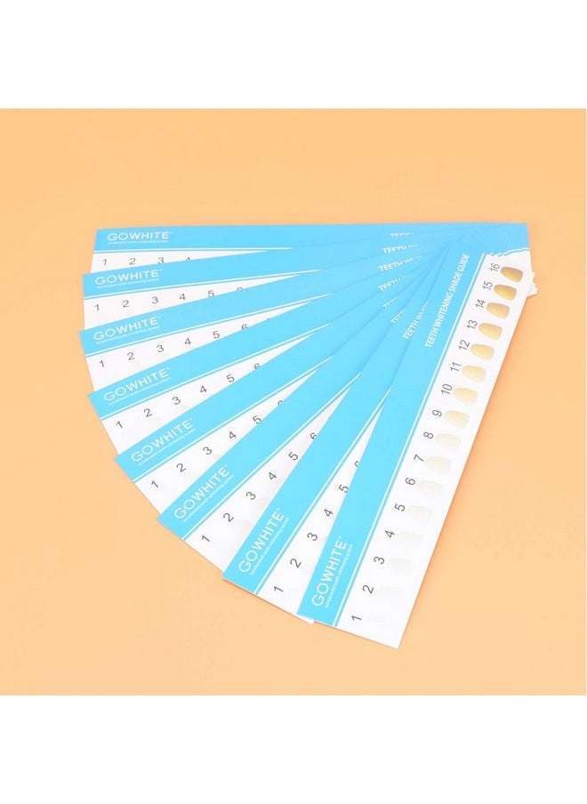 HEALLILY - 20Pcs Teeth Shade Guide Tooth Shade Chart Tracking Comparing Dental Equipment Dentist Material Professional Household Oral Care Supplies - Image 1