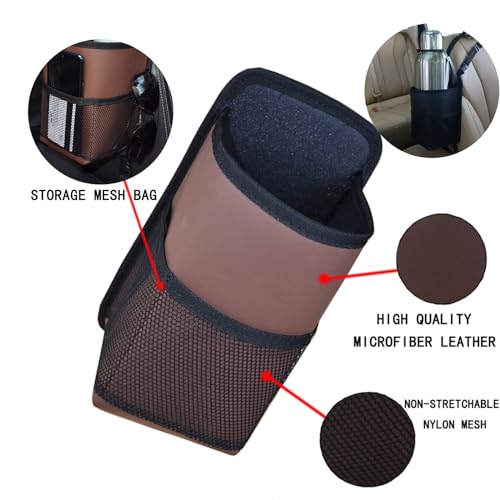 yicheyiyou Large Car Cup Holder Expander, Fits Large 24/36/40/46oz Water Bottles, Big Drinks Holder Bag- Universal Auto Vehicle for Cars, SUV & Truck RV's Golf-carts (Black) - Image 4