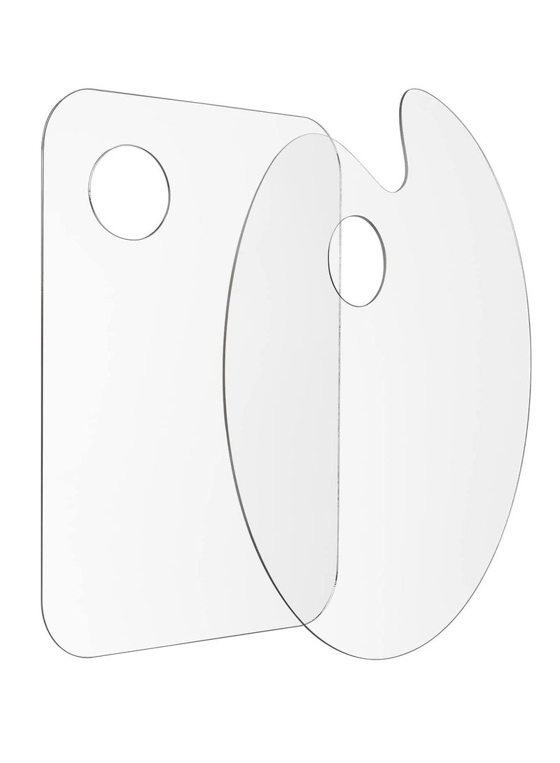 أوزيغالور 2 قطعة لوحة طلاء أكريليك، لوحة فن شفافة، لوحة طلاء زيت/ماء الألوان/دونات DIY (11.81 * 7.87 بوصة) - Image 1