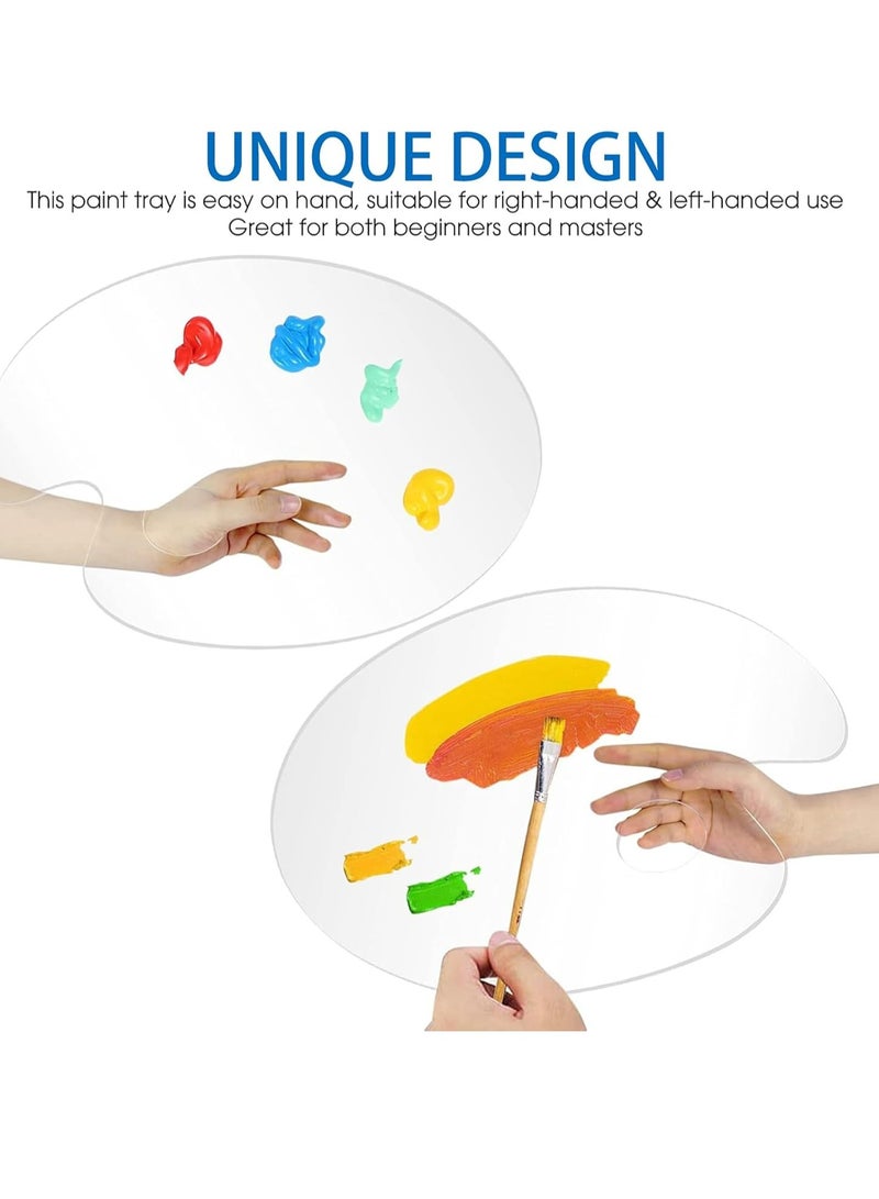 أوزيغالور 2 قطعة لوحة طلاء أكريليك، لوحة فن شفافة، لوحة طلاء زيت/ماء الألوان/دونات DIY (11.81 * 7.87 بوصة) - Image 3