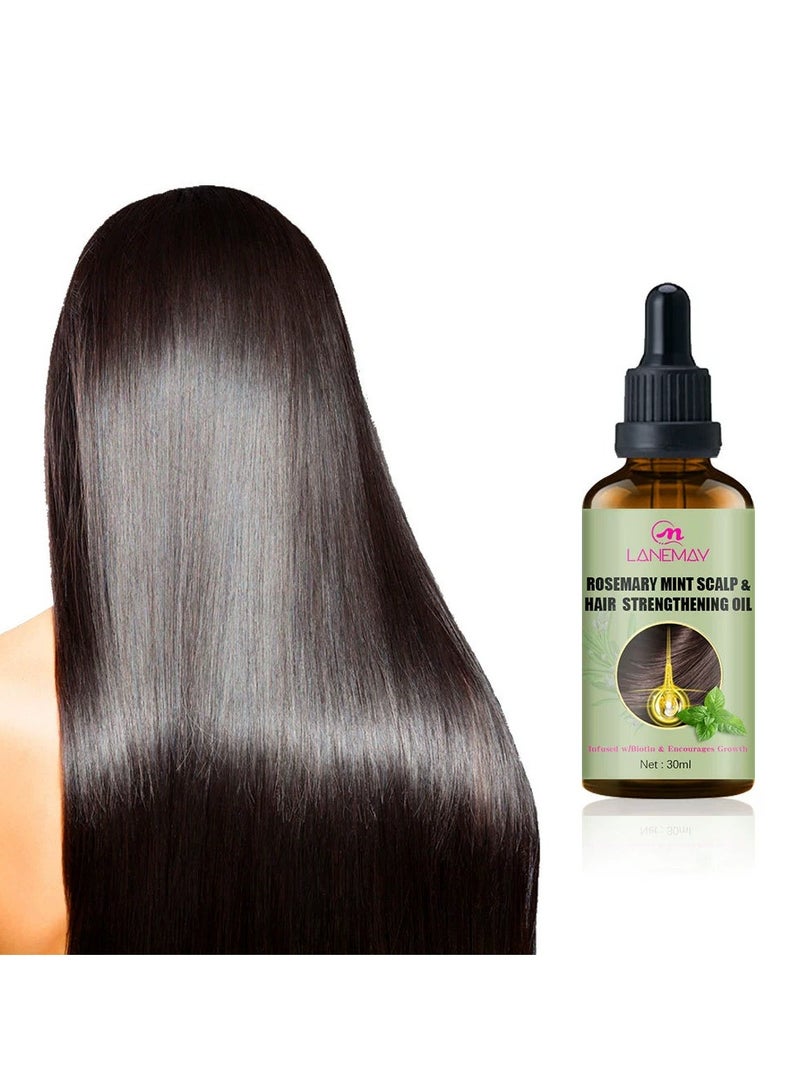 LANEMAY Herbal Hair Growth Essential Oil Nourishes Scalp Strengthens Roots Hair Care Treatment Oil - Image 1