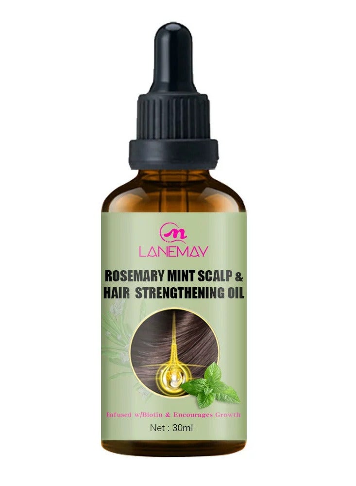 LANEMAY Herbal Hair Growth Essential Oil Nourishes Scalp Strengthens Roots Hair Care Treatment Oil - Image 5