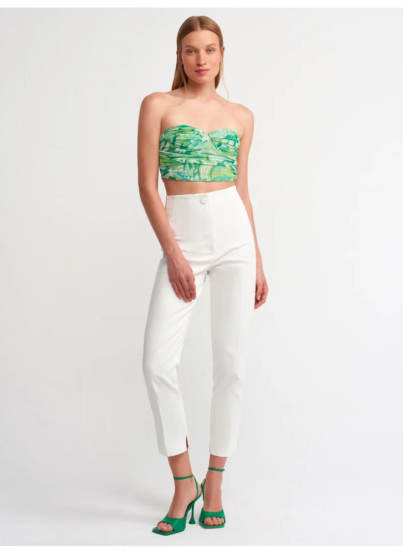 Dilvin 20161 Crop Top-Green