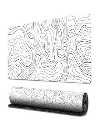 Extended Big Mouse Pad Large,100cm X 50cm X 0.3cm ，XL Gaming Mouse Pad Desk Pad,Computer Keyboard Mouse Mat Mousepad ,White Topographic - pzsku/Z9EDC2903A8CD470BFDA0Z/45/_/1735871449/98e192f0-befe-44a7-8b86-d6e763bab9d4