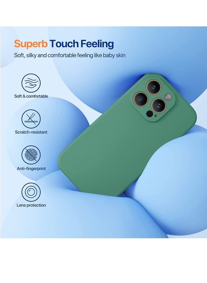 Raxoom iPhone 14 Pro Max Case, with 2 Pack Screen Protectors,[Upgraded Enhanced Camera Protection],Shockproof Liquid Silicone Case 6.7 inch(Magnetic Acacia Green) - Image 3