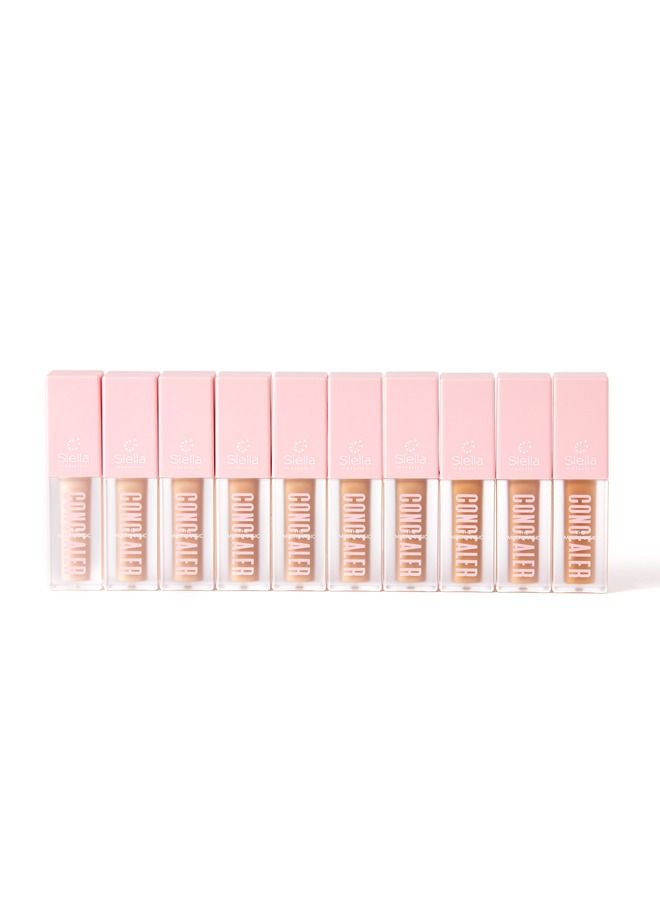 Siella Beauty The Multi Magic Lightweight High Coverage Creamy Concealer To Conceal, Brighten, Highlight, and Contour Desired Areas On The Face N1 - Image 5