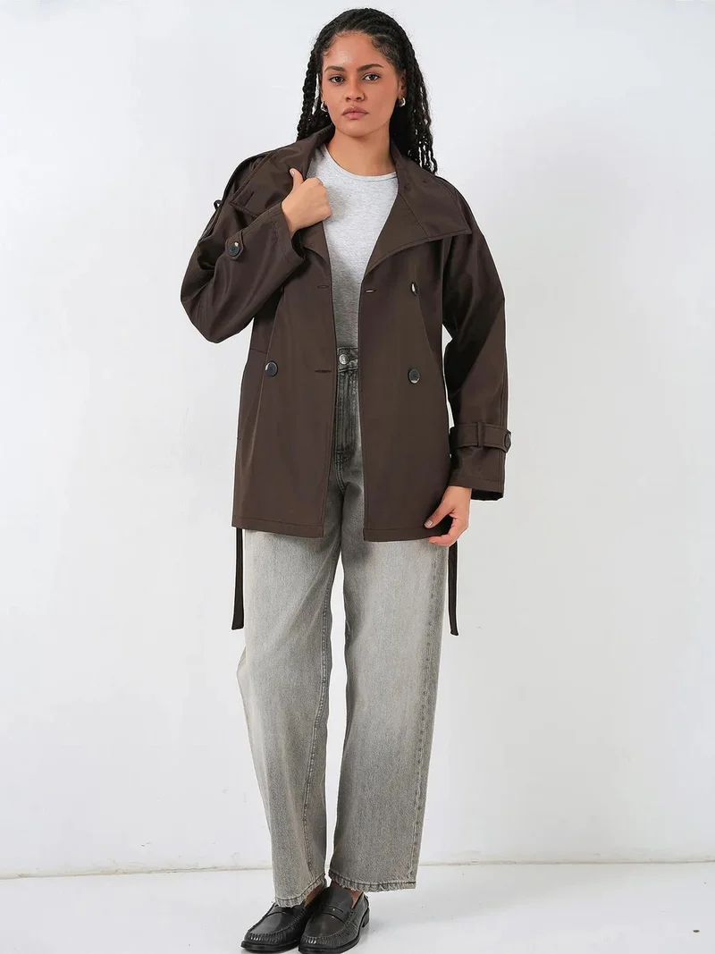 بيغ دارت BDART Regular Fit Trench Coat with Jacket Collar