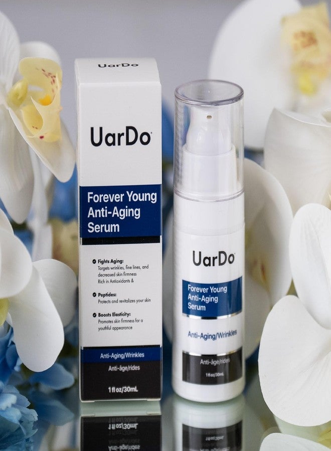 Uardo Forever Young Anti-Aging Serum 1 Fl Oz / 30 ml - usn103 | For Wrinkles, Fine Lines | Increases Skin Firmness | With Antioxidants & Peptides | For Women and Men - Image 2