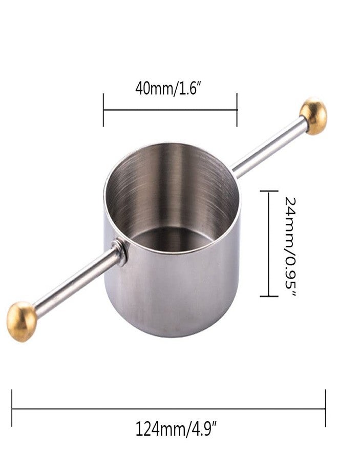 Teensery Stainless Steel Bar Cocktail Jigger with Handle for Home Bar Restaurant Use - Image 4
