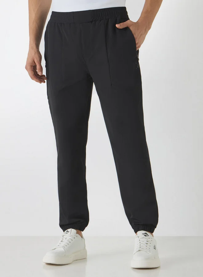 ADOT by Splash Panelled Joggers with Zippered Pockets