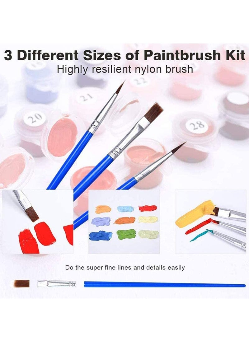 Generic - Custom Paint By Numbers Paint By Number Kits DIY Paint by Numbers Paint by Numbers for Kids Adults Beginners 16x20inch Colorful Cat and  erfly - Image 1