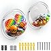 Gomos Acrylic Wall Organizer 2Pack Wall Toy Storage and Display Transparent Bubble Organizer for Kids Room Easy Installation Back Panel Included - Image 3