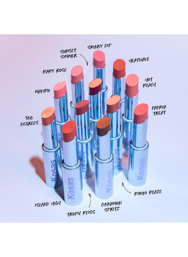 كوساس أحمر شفاه كوساس ويت ستيك مرطب لامع وشفاف - هوت بيتش - Image 2