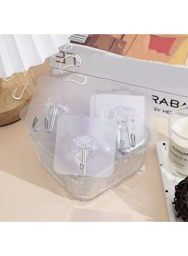 24pcs Stainless Steel Towel Hooks Plastic Wall Mount Easy Install No Drill - Image 3