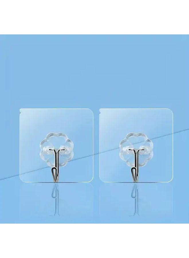 24pcs Stainless Steel Towel Hooks Plastic Wall Mount Easy Install No Drill - Image 4