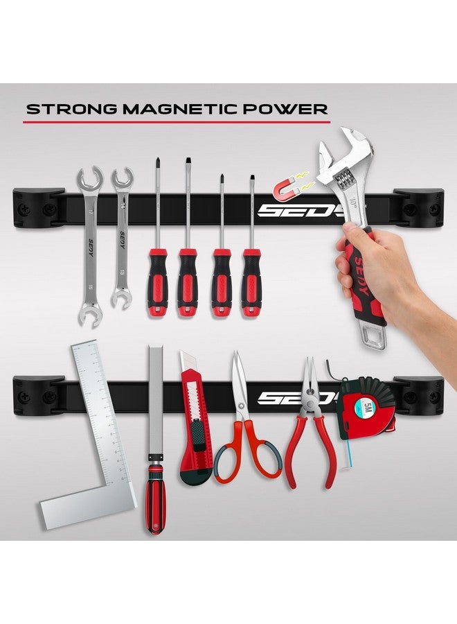 سيدي منظم تخزين حامل الأدوات المغناطيسي: رف جداري للمرآب مكون من 7 قطع، منظم مغناطيسي كهربائي، لوح طاولة عمل مثبت، حائط شبكي، حامل شاحنة - Image 1