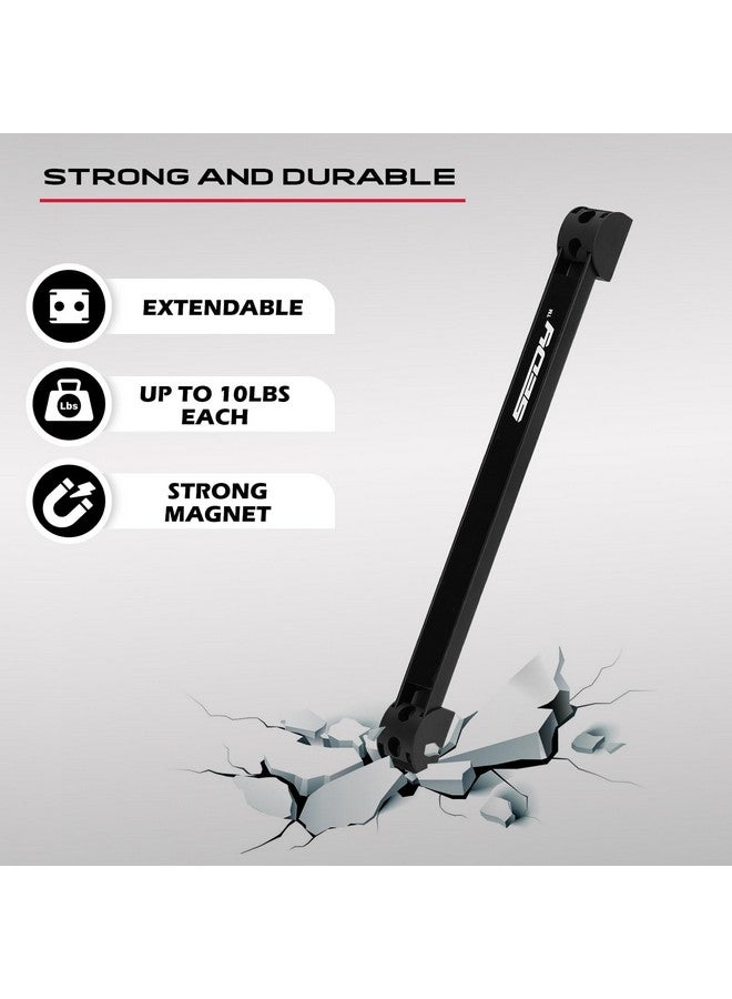 سيدي منظم تخزين حامل الأدوات المغناطيسي: رف جداري للمرآب مكون من 7 قطع، منظم مغناطيسي كهربائي، لوح طاولة عمل مثبت، حائط شبكي، حامل شاحنة - Image 3