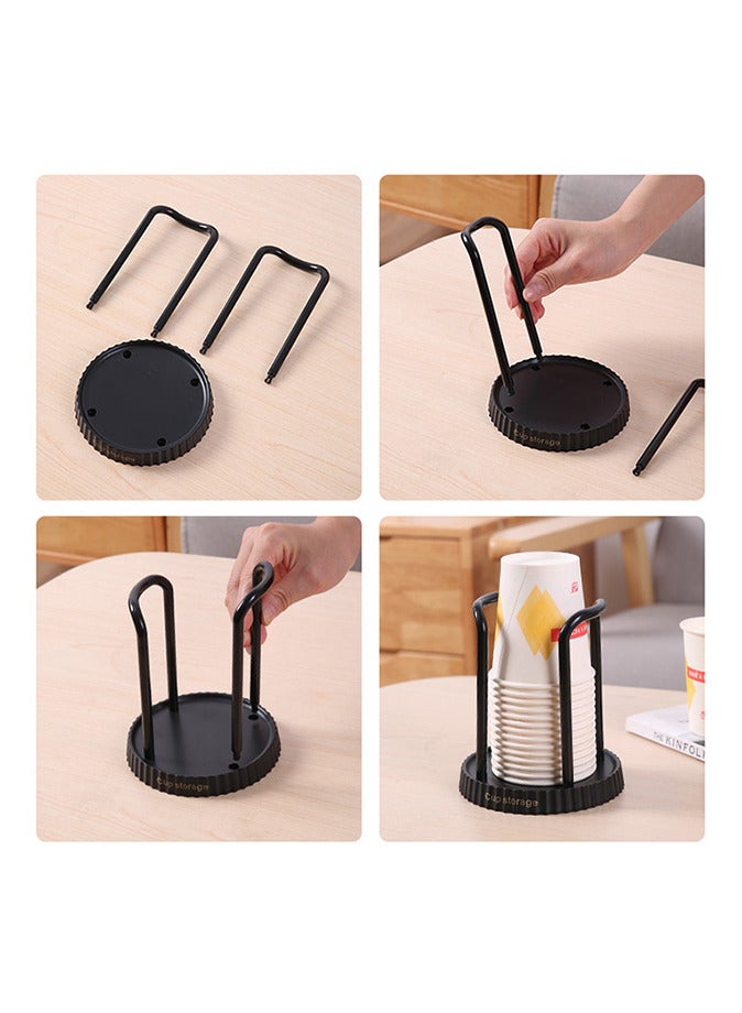 Generic Paper Cup Holder Household Disposable Cup Storage Coffee Cup Dispenser For Counter  - Image 2