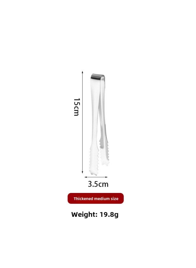 304 Stainless Steel Ice Clip, Thickeneded Ice Cube Clip, Multi-functional Barbecue Clip, Ice Bucket Sugar Cube Clip, Towel Clip-Specifications:Thickened Medium Size (non-magnetic)  - Image 1