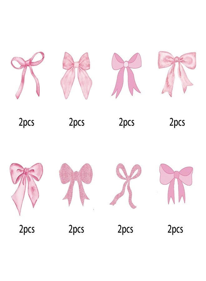PLAP Happy Birthday Bow Paper Banner Girl Bow Party Birthday Banner Decoration - Image 3