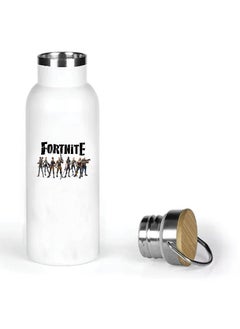 Generic Stainless Steel Online Gaming Water Flask Bottle with Bamboo Cap and Gaming Design - Flask Bottle 600ml - Eco-Friendly Hydration for Gamers - Ideal Gift for Young Gamers  - Image 5