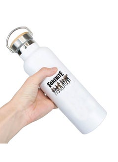 Generic Stainless Steel Online Gaming Water Flask Bottle with Bamboo Cap and Gaming Design - Flask Bottle 600ml - Eco-Friendly Hydration for Gamers - Ideal Gift for Young Gamers  - Image 4
