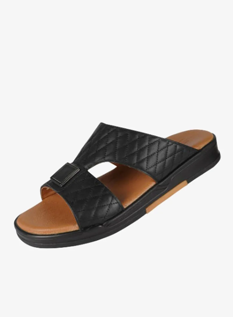 Barjeel Uno Black Barjeel Uno Mens Arabic Sandals MSA-120 Black for Men | Best Price UAE