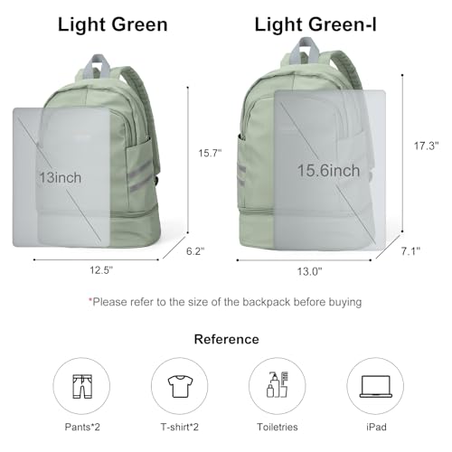 coofay Gym Backpack For Women Waterproof Sports Backpack With Shoe Compartment Lightweight Travel Backpacks Small Gym Bag Dance Volleyball Backpacks - Image 2