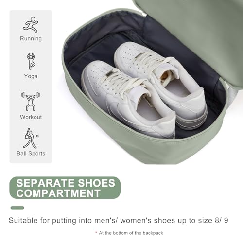coofay Gym Backpack For Women Waterproof Sports Backpack With Shoe Compartment Lightweight Travel Backpacks Small Gym Bag Dance Volleyball Backpacks - Image 5