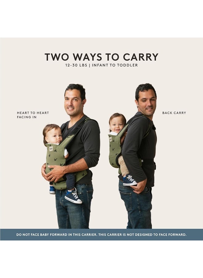 TULA Tula Ba Lite Compact Baby Carrier, Ultra Compact and Lightweight, Convenient Carry Pouch, Ergonomic and Multiple Positions for 12 – 30 pounds (Discover)  - Image 2